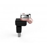 Wholesale Super Mini Small Tiny Bluetooth Headset with easy USB Charger (Rose Gold)